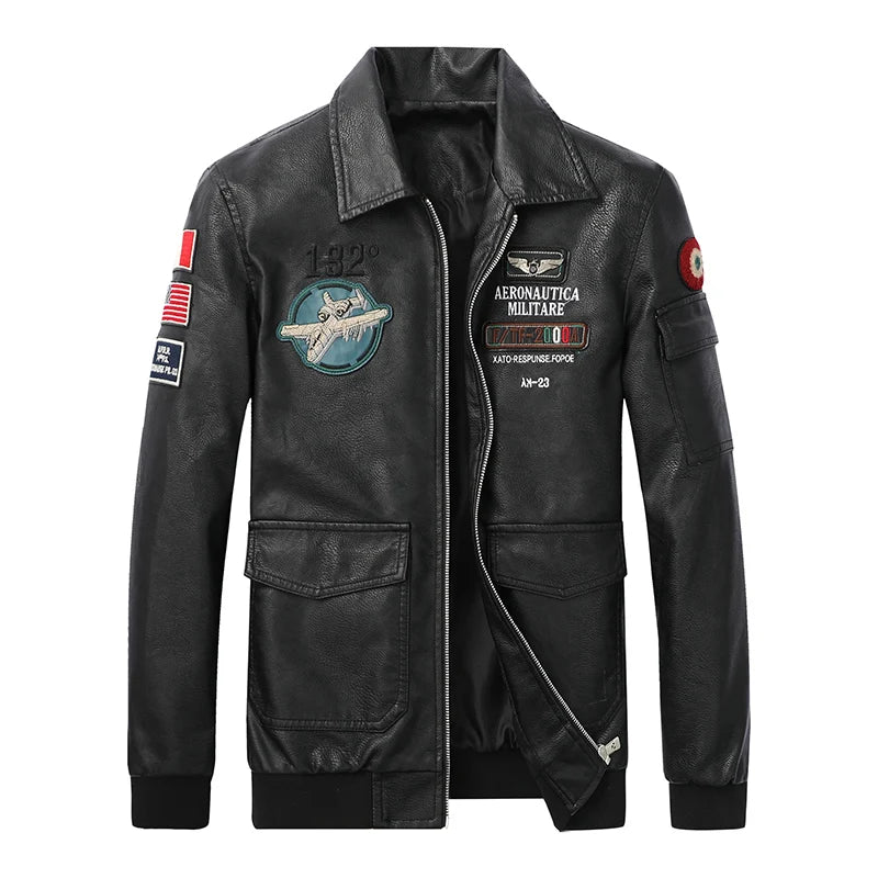 Leather Flight Jacket – Squadron Edition
